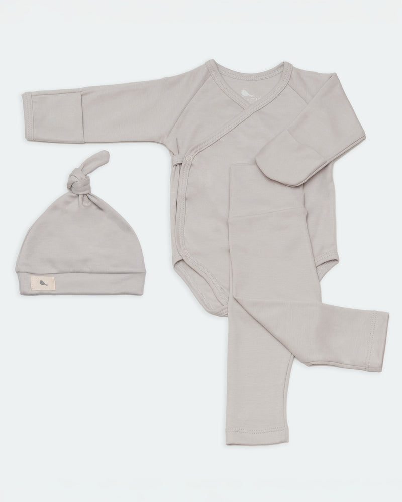 [mm-color:Gris Perla] Set Bienvenido a Casa en color Amarillo Bebé - set de regalo para bebe