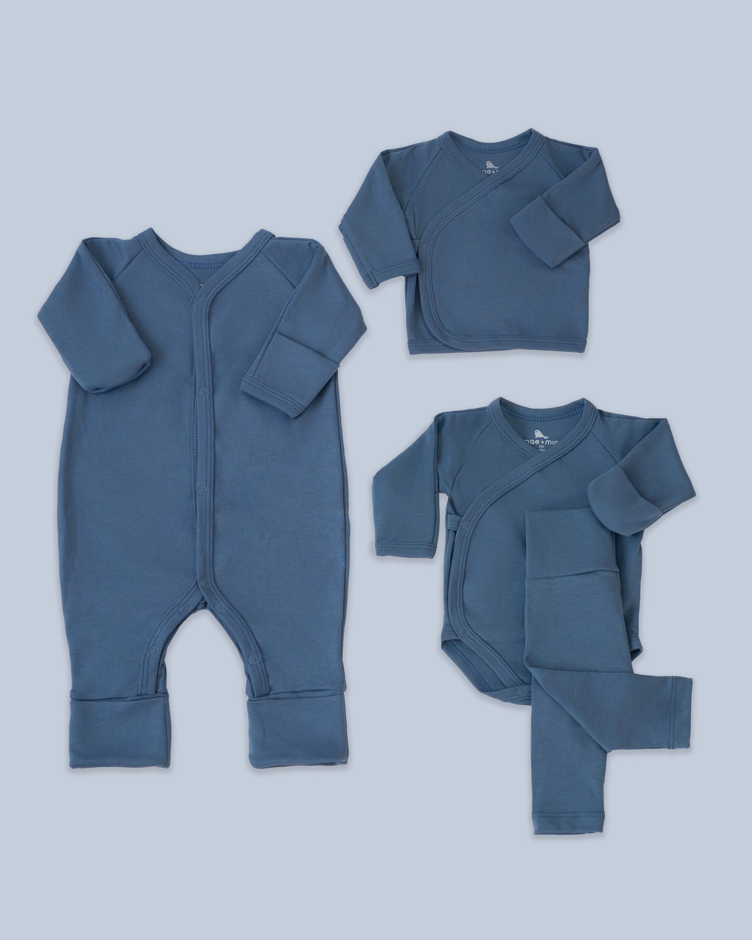Set Esenciales en color Azul Mar set de regalo para bebe