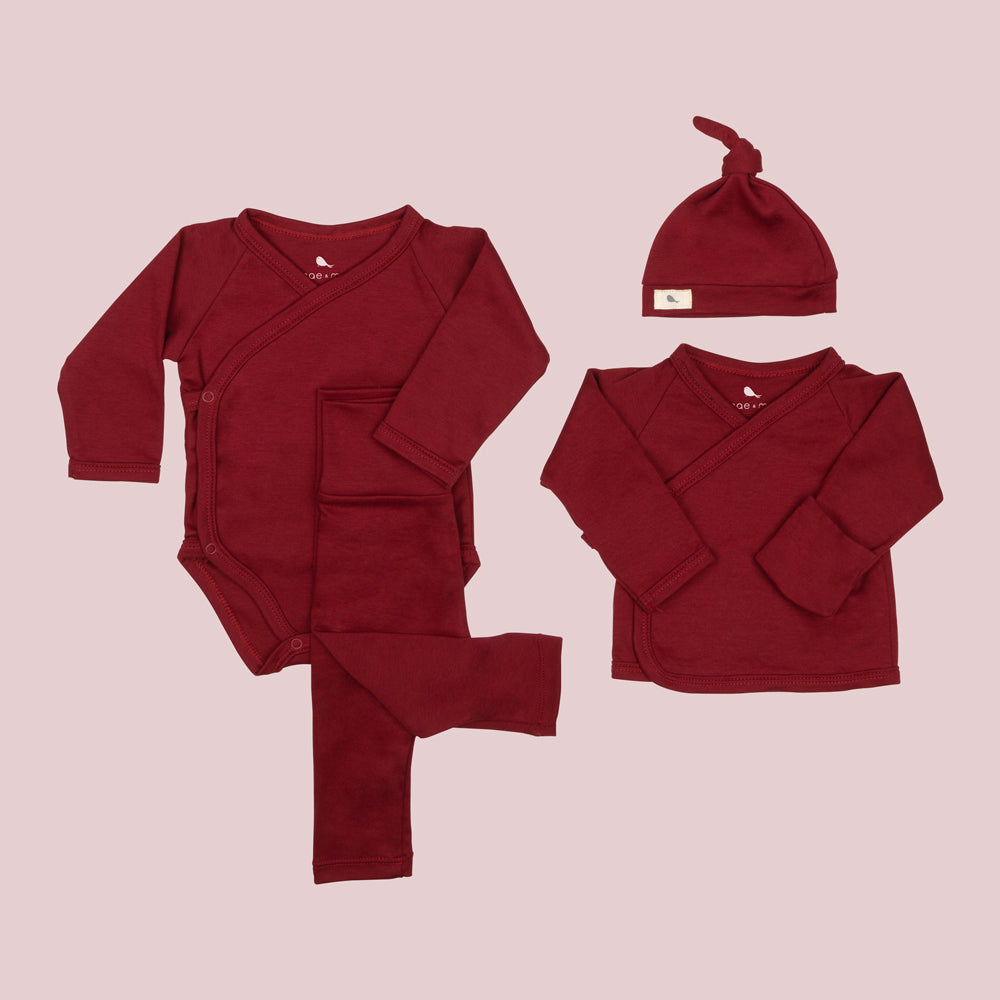 Set Preemie - set de regalo para bebe de algodon pima Mae & Mini