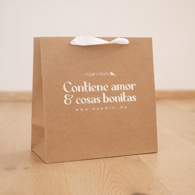 Bolsa de Regalo - detalle de tela de algodon pima organico
