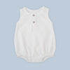 Pañalero de Botones Blanco Nube - algodon pima certificado GOTS