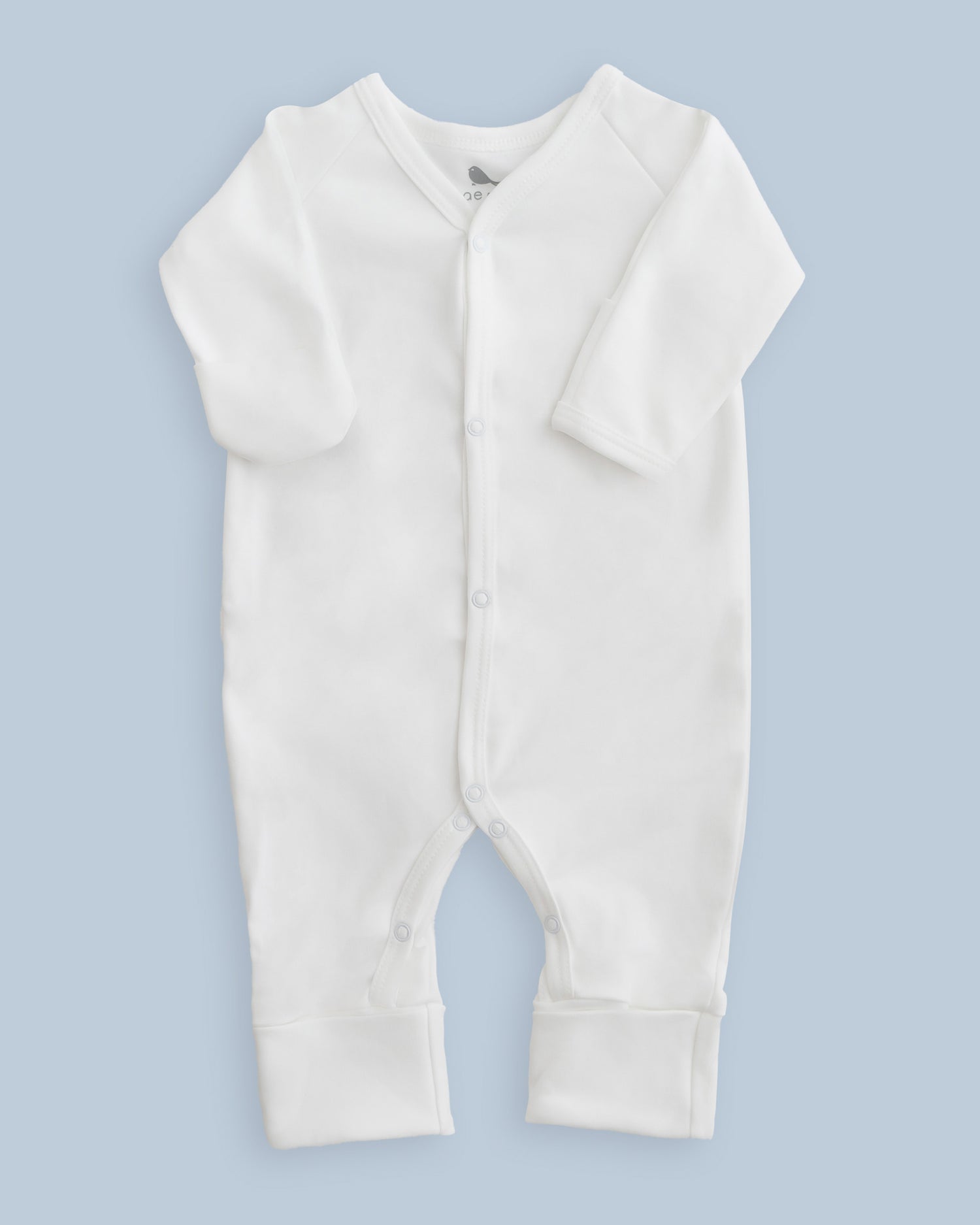 Mameluco en color Blanco Nube mameluco para bebe