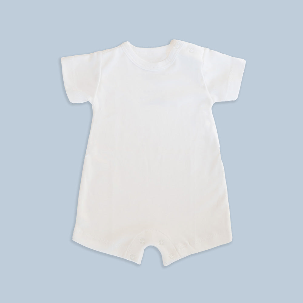 Overol Manga Corta Blanco Nube - overol para bebe Mae & Mini