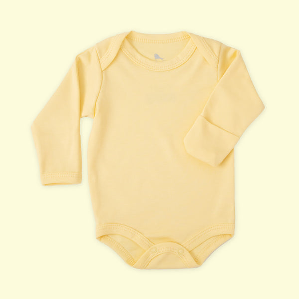 Pañalero Manga Larga color Amarillo Bebé - Mae & Mini