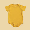 Pañalero Manga Corta Amarillo Bebe - body para bebe Mae & Mini