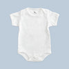 Pañalero Manga Corta en Blanco Nube - ropa organica para bebe