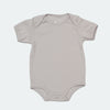 Pañalero Manga Corta Gris - body para bebe Mae & Mini