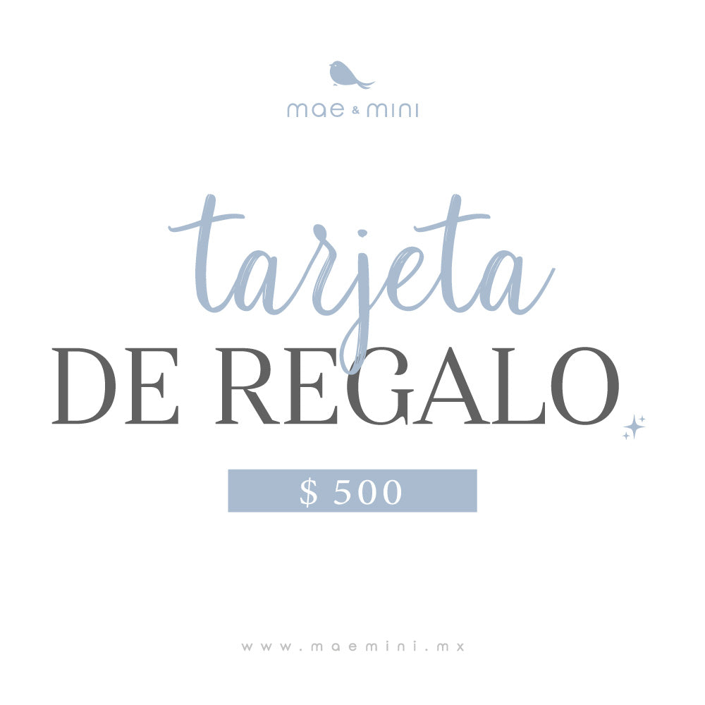 Tarjeta de Regalo en color $500.00 - tarjeta de regalo