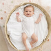 Pañalero Manga Corta Blanco Nube - body para bebe Mae & Mini