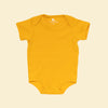Pañalero Manga Corta Amarillo Bebe - body para bebe Mae & Mini