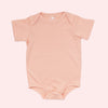 Pañalero Manga Corta Rosa Bebe - body para bebe Mae & Mini